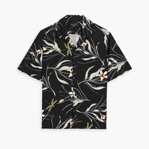 Rag & Bone Men's Avery Graphic Camp Shirt Size XL